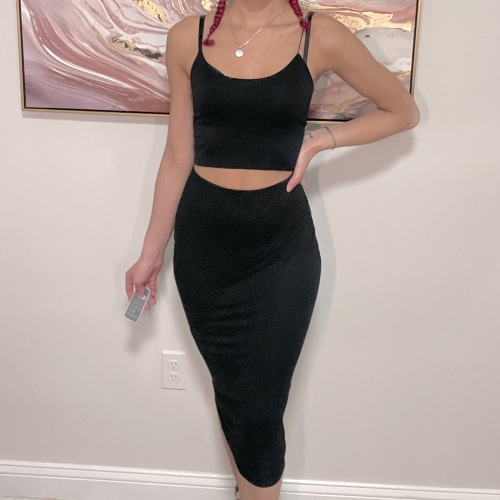 Missguided midi skirt